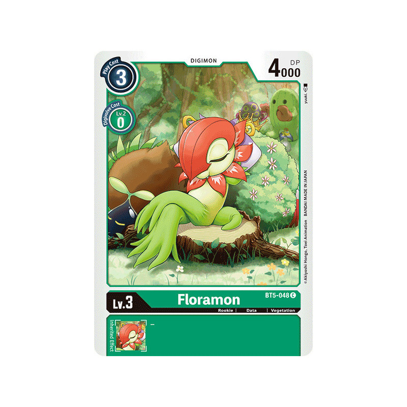 Digimon_TCG_BT5-048_Floramon_Common_Battle_Of_Omni_Card_Game