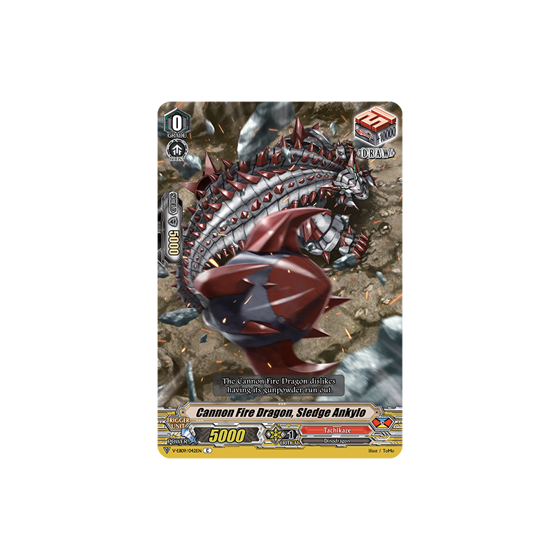 Vanguard_TCG_card_V-EB09_042EN_C_Cannon_Fire_Dragon_Sledge_Ankylo_The_Raging_Tactics