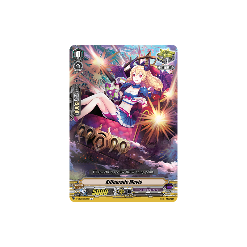Vanguard_TCG_card_V-EB09_052EN_C_Killparade_Mevis_The_Raging_Tactics