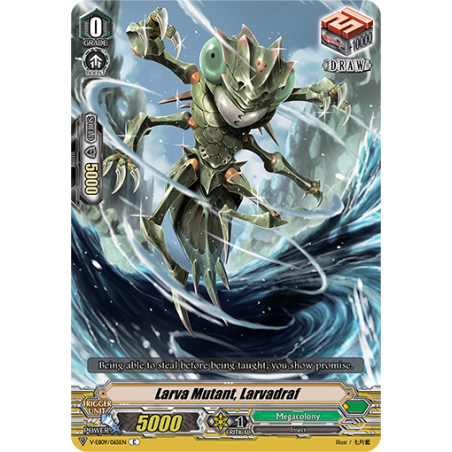 Vanguard_TCG_card_V-EB09_065EN_C_Larva_Mutant_Larvadraf_The_Raging_Tactics