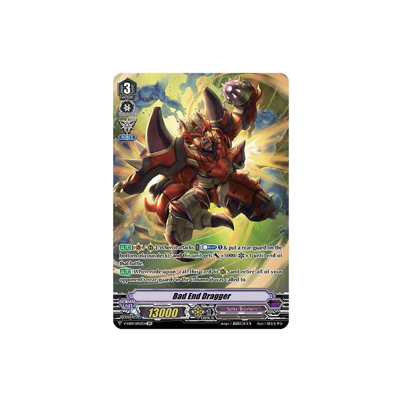 Vanguard_TCG_card_V-EB09_SP03EN_SP_Bad_End_Dragger_The_Raging_Tactics