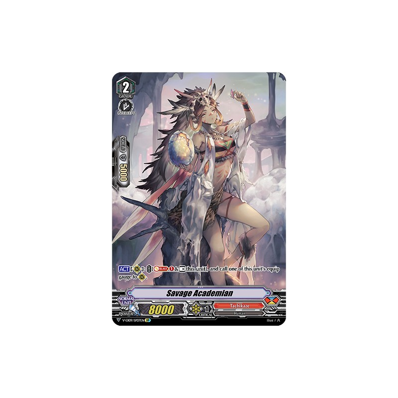 Vanguard_TCG_card_V-EB09_SP07EN_SP_Savage_Academian_The_Raging_Tactics