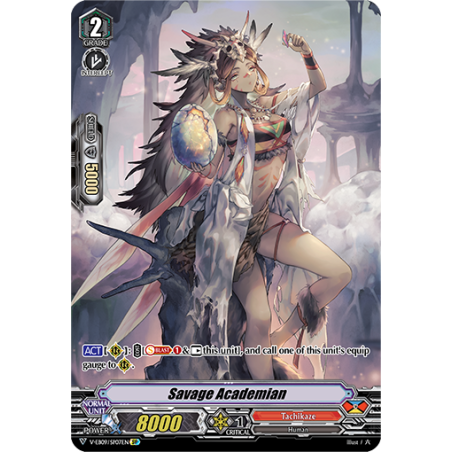 Vanguard_TCG_card_V-EB09_SP07EN_SP_Savage_Academian_The_Raging_Tactics