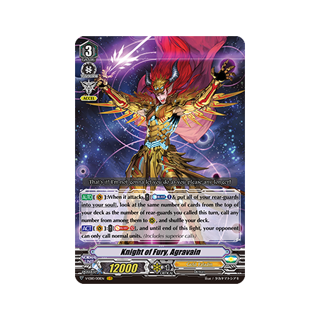 Vanguard_TCG_card_V-EB10_001EN_VR_Knight_of_Fury_Agravain_The_Mysterious_Fortune