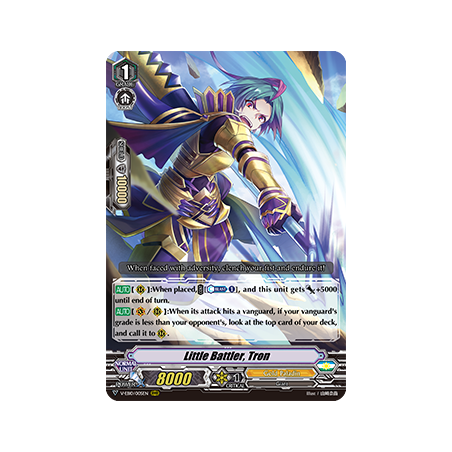 Vanguard_TCG_card_V-EB10_005EN_RRR_Little_Battler_Tron_The_Mysterious_Fortune