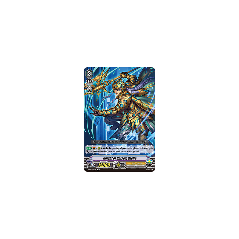 Vanguard_TCG_card_V-EB10_019EN_R_Knight_of_Unison_Uzelle_The_Mysterious_Fortune