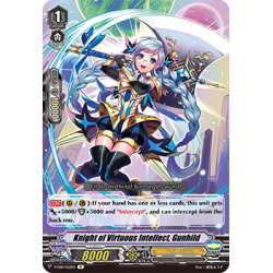 Vanguard_TCG_card_V-EB10_022EN_R_Knight_of_Virtuous_Intellect_Gunhild_The_Mysterious_Fortune