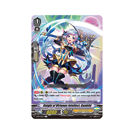 Vanguard_TCG_card_V-EB10_022EN_R_Knight_of_Virtuous_Intellect_Gunhild_The_Mysterious_Fortune