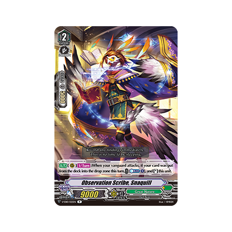 Vanguard_TCG_card_V-EB10_025EN_R_Observation_Scribe_Snaquill_The_Mysterious_Fortune