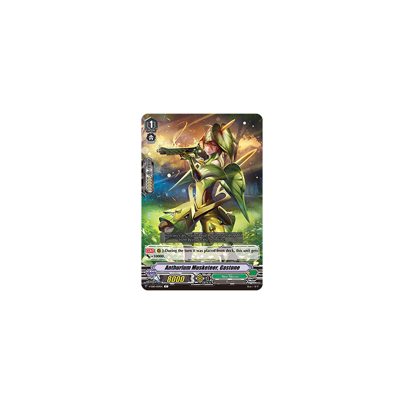 Vanguard_TCG_card_V-EB10_059EN_C_Anthurium_Musketeer_Gastone_The_Mysterious_Fortune