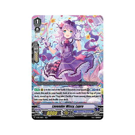 Vanguard_TCG_card_V-EB11_018EN_RR_Lavender_Missy_Lapro_Crystal_Melody