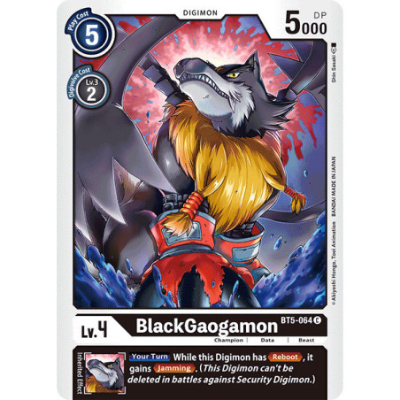 Digimon_TCG_BT5-064_BlackGaogamon_Common_Battle_Of_Omni_Card_Game