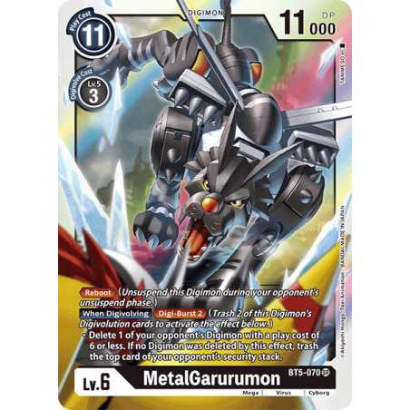 Digimon_TCG_BT5-070_MetalGarurumon_Super_Rare_Battle_Of_Omni_Card_Game