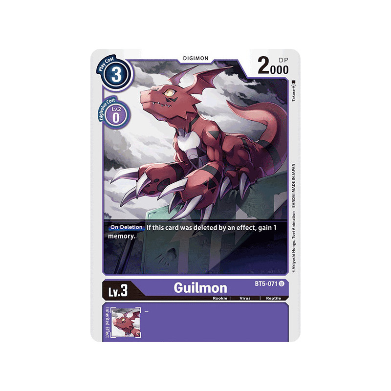 Digimon_TCG_BT5-071_Guilmon_Uncommon_Battle_Of_Omni_Card_Game