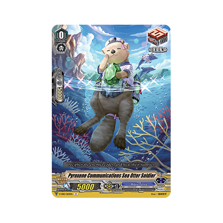 Vanguard_TCG_card_V-EB12_064EN_C_Pyroxene_Communications_Sea_Otter_Soldier_Team_Dragon’s_Vanity_