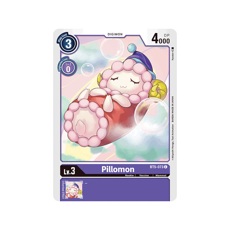 Digimon_TCG_BT5-073_Pillomon_Common_Battle_Of_Omni_Card_Game