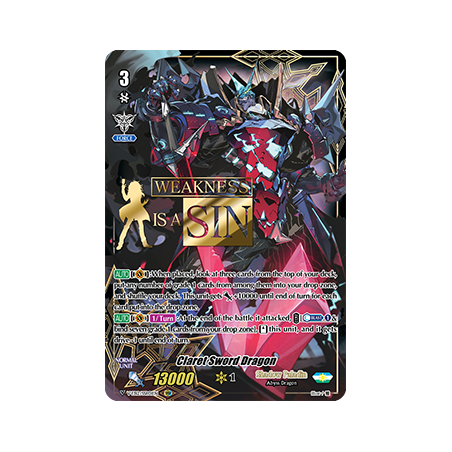 Vanguard_TCG_card_V-EB12_SSR01EN_SSR_Claret_Sword_Dragon_Team_Dragon’s_Vanity_