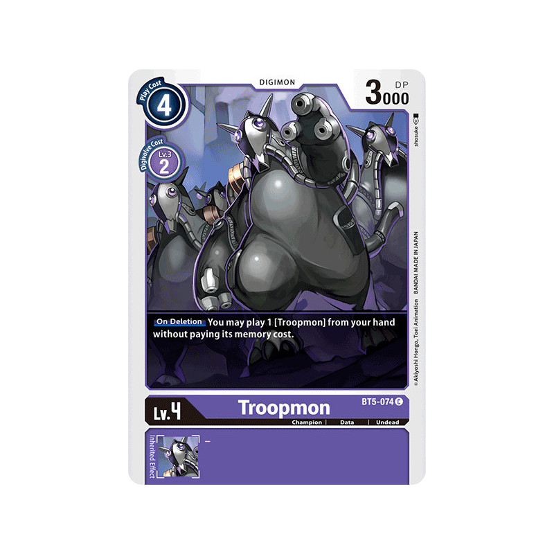 Digimon_TCG_BT5-074_Troopmon_Common_Battle_Of_Omni_Card_Game