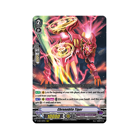 Vanguard_TCG_card_V-EB13_009EN_RRR_Chronobite_Tiger_The_Astral_Force