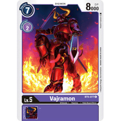 Digimon_TCG_BT5-077_Vajramon_Common_Battle_Of_Omni_Card_Game