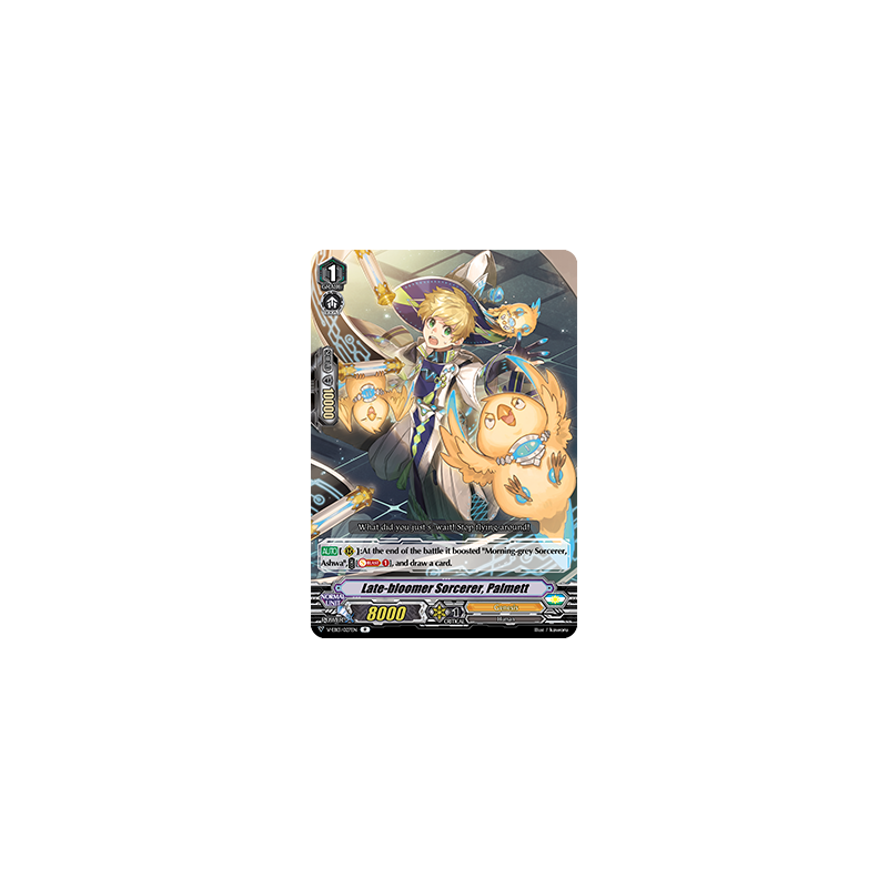 Vanguard_TCG_card_V-EB13_027EN_R_Late-bloomer_Sorcerer_Palmett_The_Astral_Force