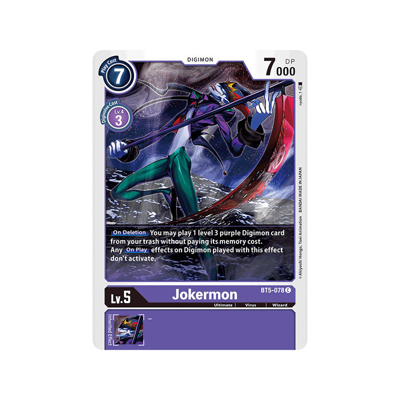 Digimon_TCG_BT5-078_Jokermon_Common_Battle_Of_Omni_Card_Game