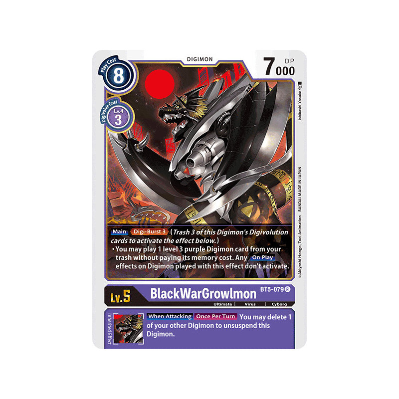 Digimon_TCG_BT5-079_BlackWarGrowlmon_Rare_Battle_Of_Omni_Card_Game