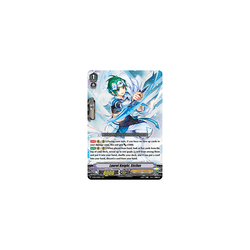 Vanguard_TCG_card_V-EB14_005EN_RRR_Laurel_Knight_Sicilus_The_Next_Stage