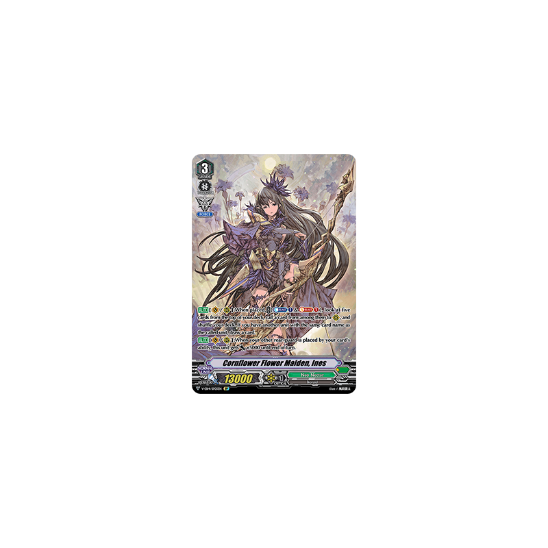 Vanguard_TCG_card_V-EB14_SP05EN_SP_Cornflower_Flower_Maiden_Ines_The_Next_Stage