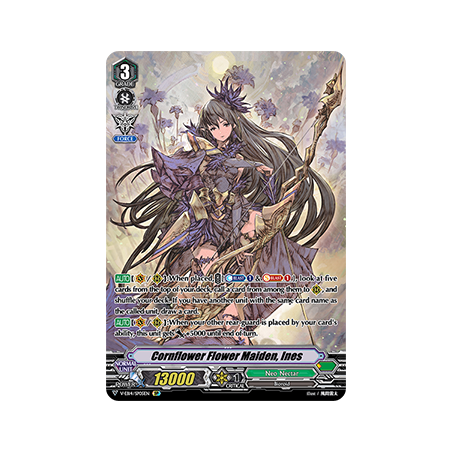 Vanguard_TCG_card_V-EB14_SP05EN_SP_Cornflower_Flower_Maiden_Ines_The_Next_Stage