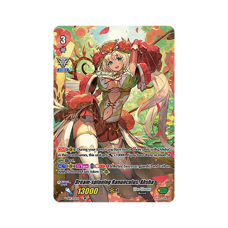 Vanguard_TCG_card_V-EB14_SP21EN_SP_Dream-spinning_Ranunculus_Ahsha_The_Next_Stage