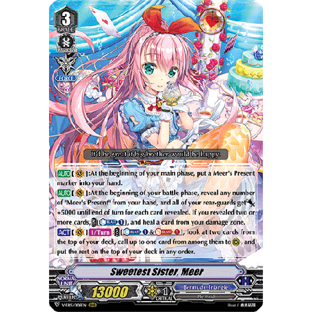 Vanguard_TCG_card_V-EB15_008EN_RRR_Sweetest_Sister_Meer_Twinkle_Melody
