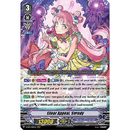 Vanguard_TCG_card_V-EB15_009EN_RRR_Clear_Appeal_Seredy_Twinkle_Melody