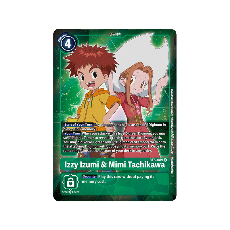 Digimon_TCG_BT5-089_AA_Izzy_Izumi_Mimi_Tachikawa_Alternative_Art_Battle_Of_Omni_Card_Game