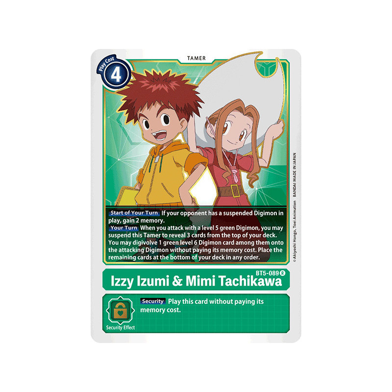 Digimon_TCG_BT5-089_Izzy_Izumi_Mimi_Tachikawa_Rare_Battle_Of_Omni_Card_Game