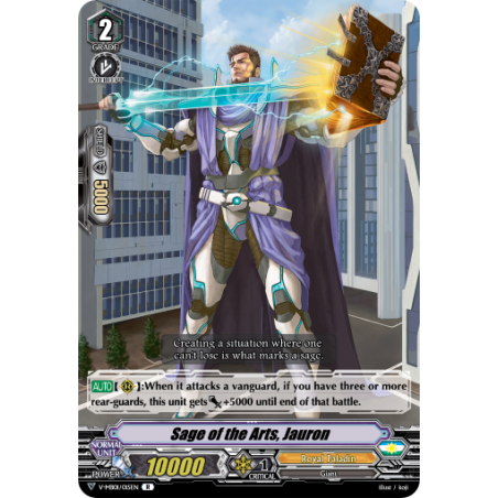 Vanguard_TCG_card_V-MB01_015EN_R_Sage_of_the_Arts_Jauron_PSYqualia_Strife