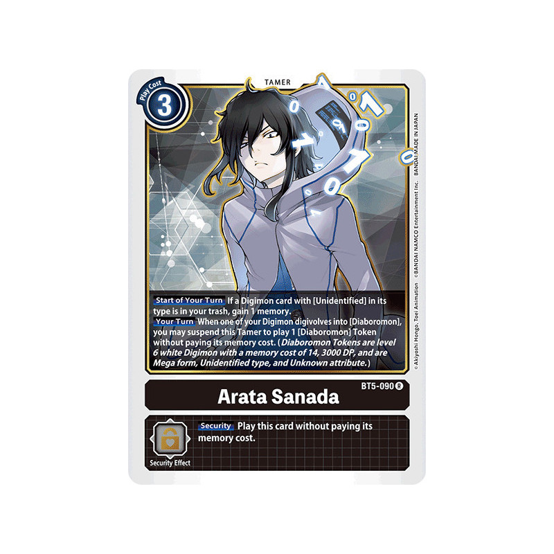 Digimon_TCG_BT5-090_Arata_Sanada_Rare_Battle_Of_Omni_Card_Game