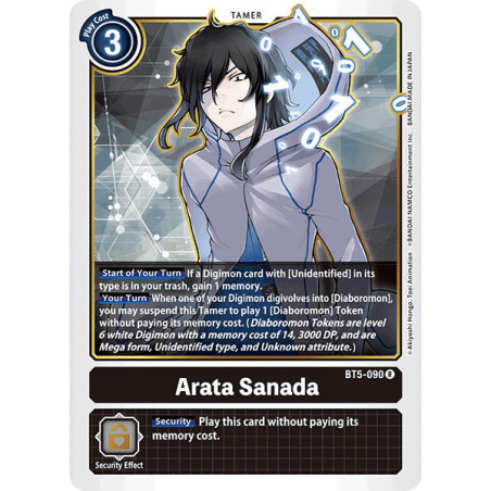 Digimon_TCG_BT5-090_Arata_Sanada_Rare_Battle_Of_Omni_Card_Game