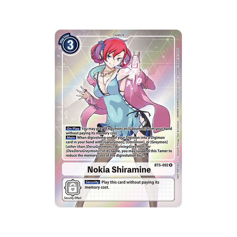 Digimon_TCG_BT5-092_AA_Nokia_Shiramine_Alternative_Art_Battle_Of_Omni_Card_Game