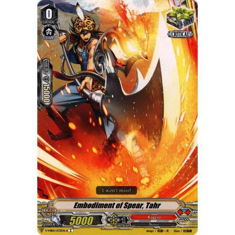 Vanguard_TCG_card_V-MB01_033EN-A_C_Foil_Embodiment_of_Spear_Tahr_PSYqualia_Strife