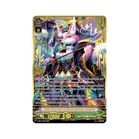 Vanguard_TCG_card_V-EB10_SV02EN_SVR_Holy_Great_Sage_of_Black_Shadows_Isabelle_The_Mysterious_Fortune