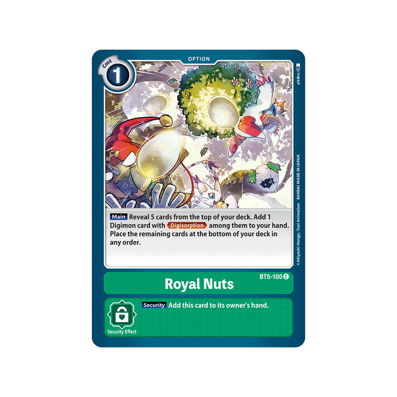 Digimon_TCG_BT5-100_Royal_Nuts_Common_Battle_Of_Omni_Card_Game