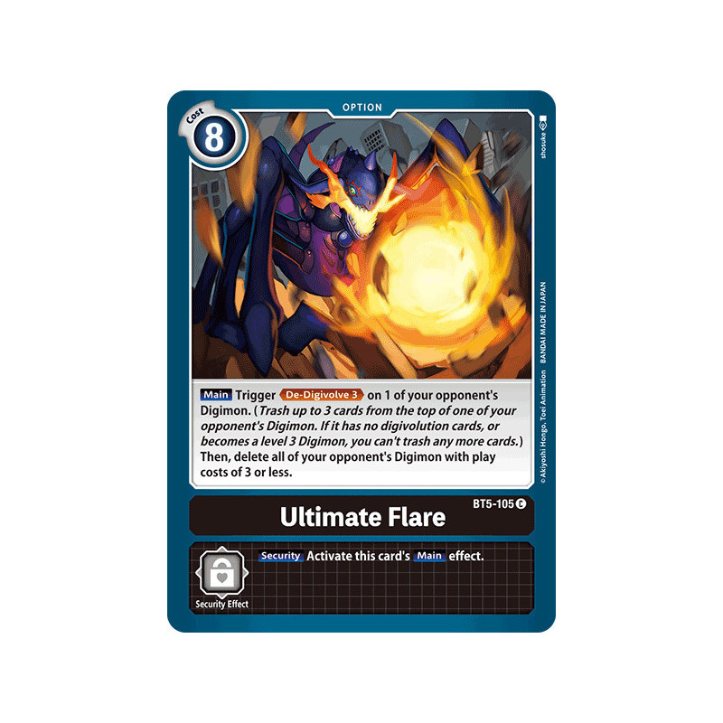 Digimon_TCG_BT5-105_Ultimate_Flare_Common_Battle_Of_Omni_Card_Game