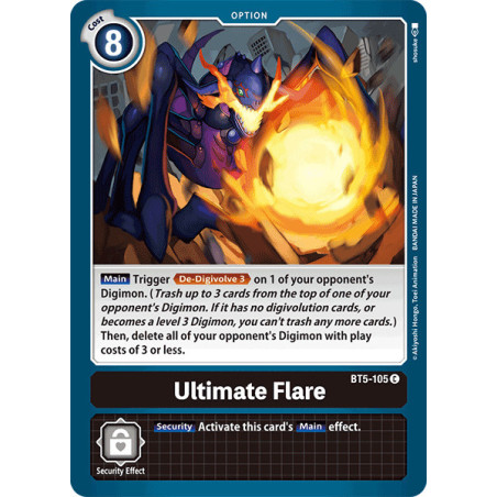 Digimon_TCG_BT5-105_Ultimate_Flare_Common_Battle_Of_Omni_Card_Game