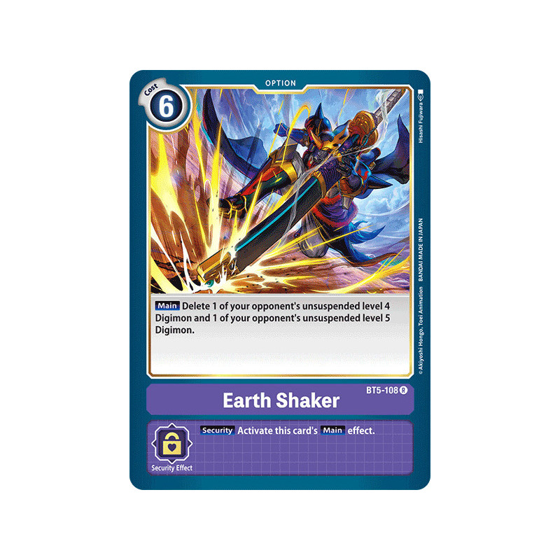 Digimon_TCG_BT5-108_Earth_Shaker_Rare_Battle_Of_Omni_Card_Game