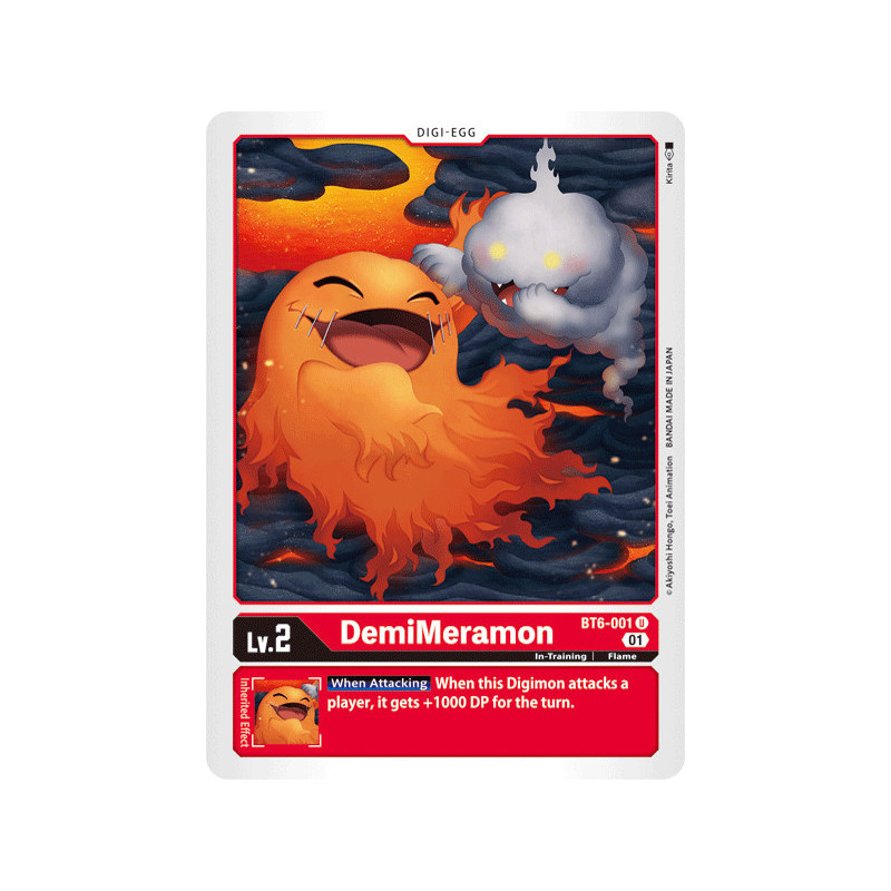 Digimon_TCG_BT6-001_DemiMeramon_Uncommon_Double_Diamond_Card_Game