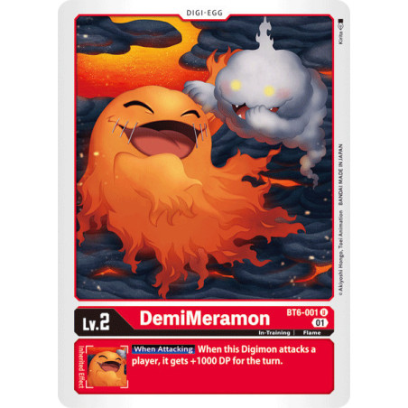 Digimon_TCG_BT6-001_DemiMeramon_Uncommon_Double_Diamond_Card_Game