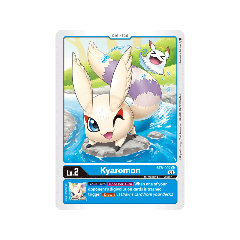 Digimon_TCG_BT6-002_Kyaromon_Uncommon_Double_Diamond_Card_Game