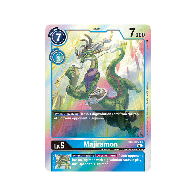 Digimon_TCG_BT6-027_Majiramon_Rare_Double_Diamond_Card_Game