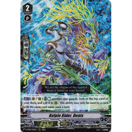 Vanguard_TCG_card_D-VS05_075_RRR_Kelpie_Rider_Denis_V_Clan_Collection_Vol.5